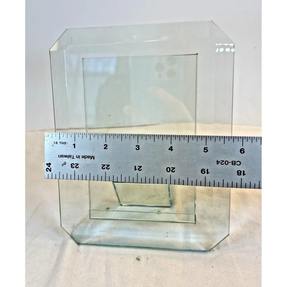 VTG Floating Illusion Side Glass Picture Frame 4x6 Heavy EVC